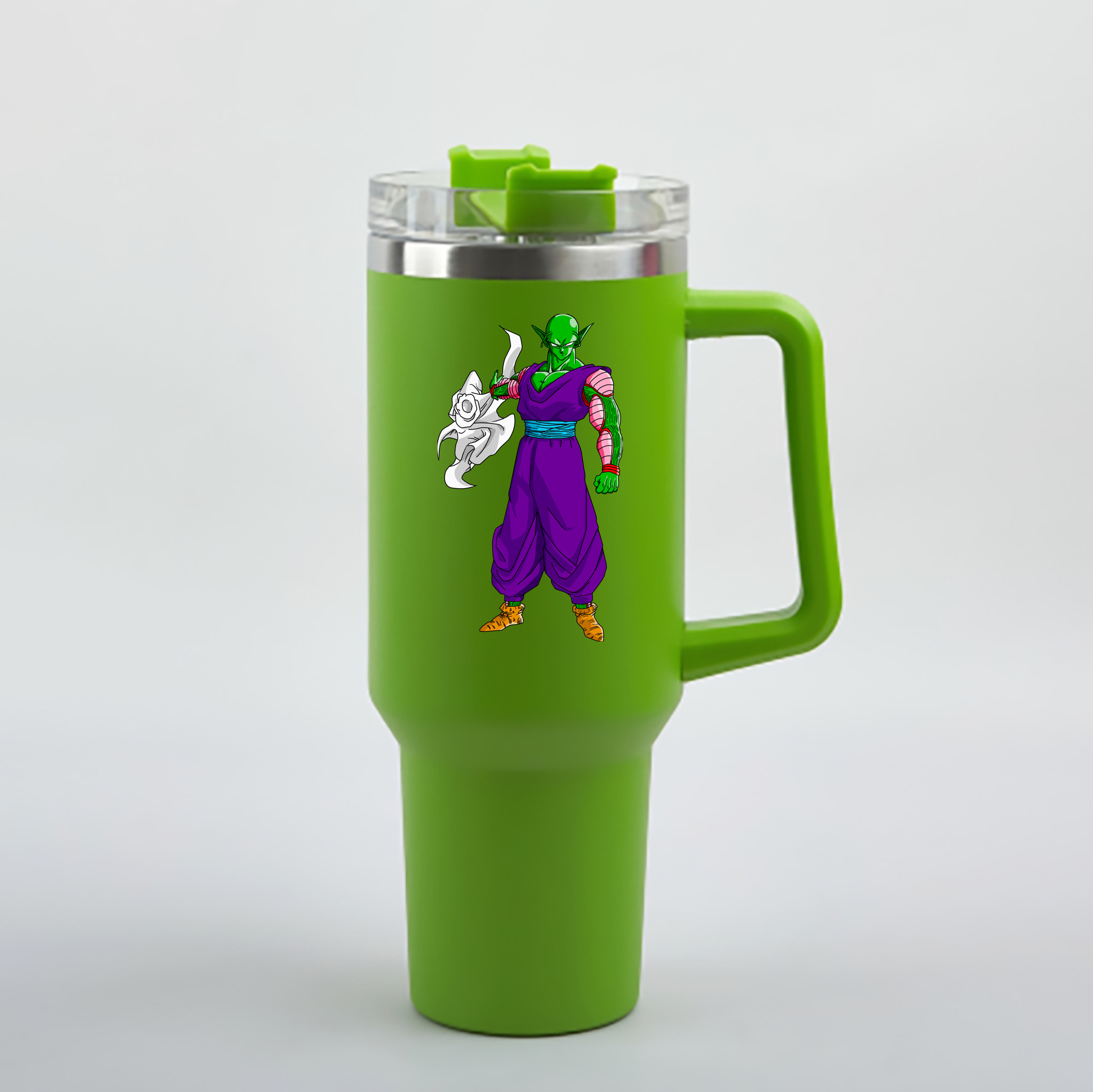 （画像用） ドラゴンボール ピッコロ DRAGON BALL Piccolo 1200mL車用タンブラー - クリスタルステッカー（プラスチックストロー付き）